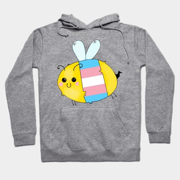 Pride Bees - Transgender Hoodie by Rendi_the_Graye